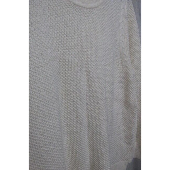 LOFT Petites Cotton Wool Blend Cream Knit Sweater, Size XXLP - Picture 2 of 6